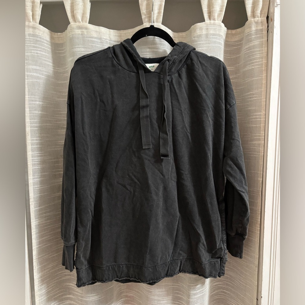 Aerie Charcoal Hooded Pullover